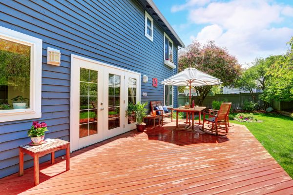 Blue Siding Installation in Avon
